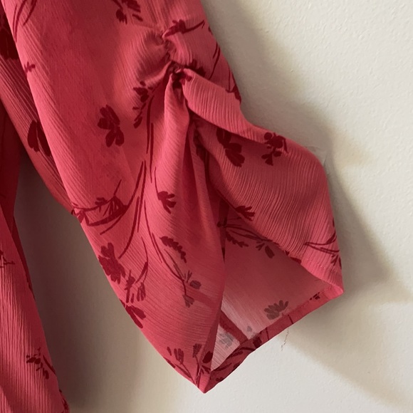 TORRID Floral Blouse Top Shirt Sz 3 - Picture 8 of 8